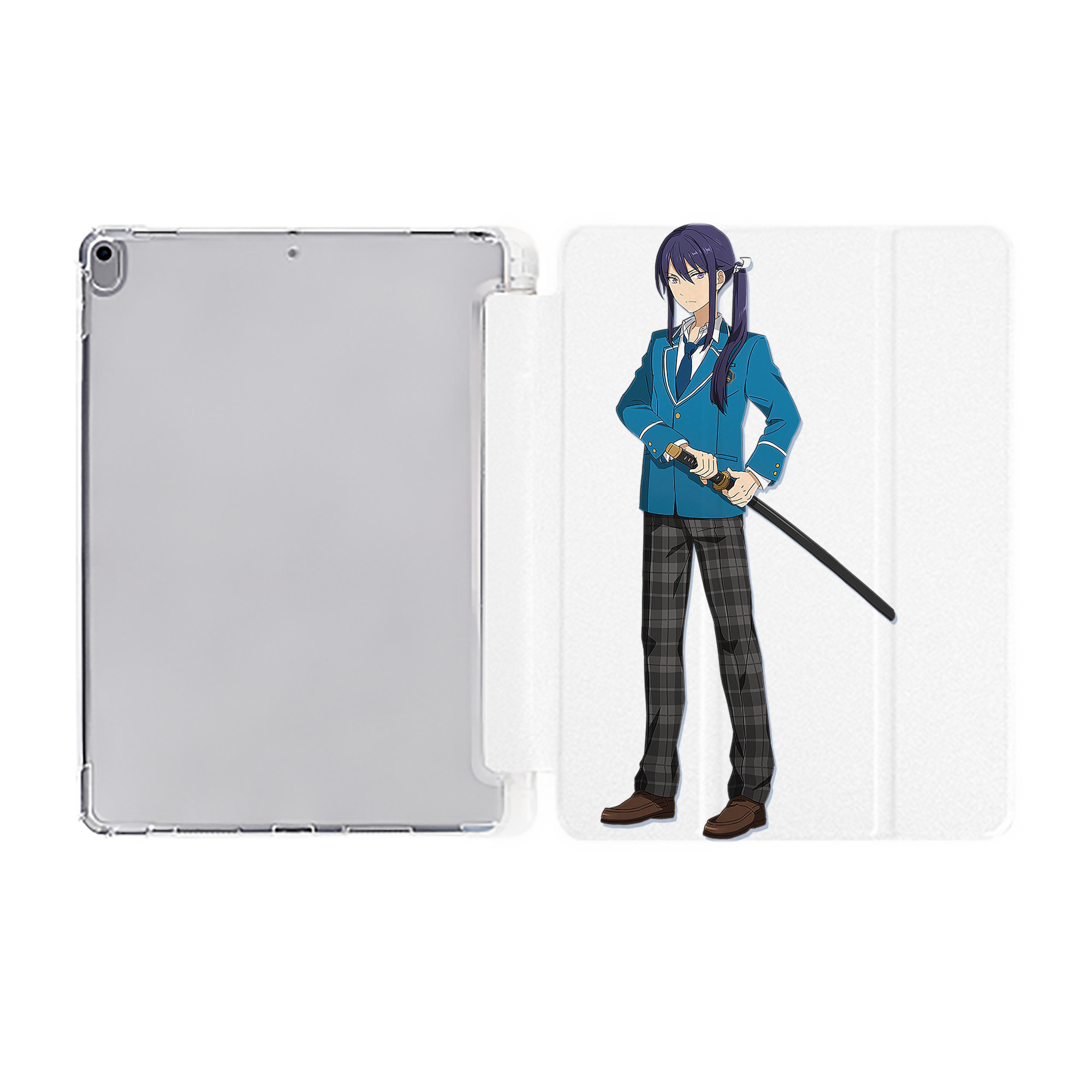 （画像用） あんさんぶるスターズ! Ensemble Stars IPad ケース ペン収納付き 三つ折りスタンド PUレザー×シリコン 対応機種9.5/10.5/10.9インチ